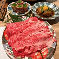 黄金出汁しゃぶと江戸前寿司 肉のあさつ 梅田お初天神店 - 
