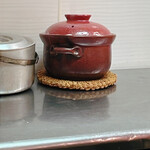 くずし割烹 樋ぐち - 土釜の炊き立てご飯　蒸らすのジッと待つよ♡