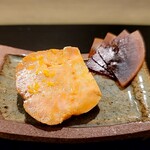 島津 - 鮟肝と奈良漬け