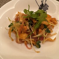 中国料理 「王朝」 ヒルトン東京ベイ - 鯛の刺身と何かの和物