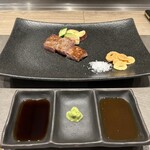 難波 鉄板焼き Sublime - 山葵と塩で頂きました