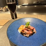 難波 鉄板焼き Sublime - 鉄板すき焼きの完成✨♡