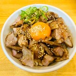 鶏そば なる川 - 炙りチャーシュー丼