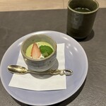 難波 鉄板焼き Sublime - デザートは抹茶のムース♡温かいお茶と共に♡