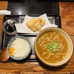 とりとうどんと元気な酒　はっぷう - 日替わりカレーうどんセット(とり天セット)♡