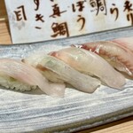 Sushi Onozaki - 平目・すずき・天然真鯛・ほうぼう