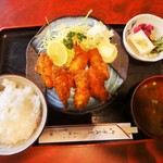 Kadoya - 「カキフライ定食」 980円 です。