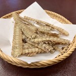 富松うなぎ屋 - 骨せんべい（無料サービス）