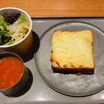 OMOカフェ&バル - オモーニングブレッド(クロックムッシュ)    1250円