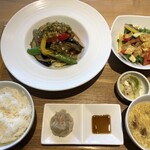 中国菜 tsumugi - 春野菜と鶏のから揚げ油淋ソース 1400円
