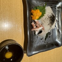 おたる政寿司 本店 - 追加で注文した名物というイカそうめん。