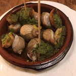 地中海食堂Oliva - モスソ貝のエスカルゴバター