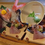 食べるお宿 浜の湯 - 朝から舟盛り