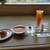 戸田幸四郎絵本美術館 - 料理写真:ミネストローネ、全粒粉のパン、搾り立てジュース