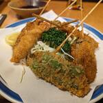 海鮮酒房 川 - 串盛り680円