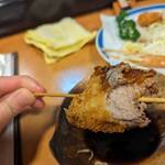 海鮮酒房 川 - 串盛りの串カツ！切り出し！