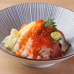 Seafood chirashi bowl