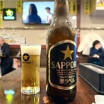 中華酒場 風来坊 - サッポロ黒ラベル大瓶