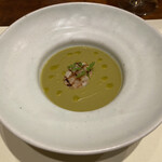 Gustare 佳乃や - 春キャベツのスープ　帆立のグリル