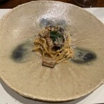 Gustare 佳乃や - フレッシュモリーユ茸の自家製タリオリーニ