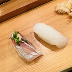 千寿司 - 鯵・イカ