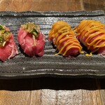 鮮屋 - ラムの炙り寿司