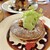 花きゃべつ - 料理写真:ピスタチオパンケーキ＆チョコレート