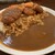 マウンテンカレー - 料理写真:日替わりロースカツカレー＆カニクリームコロッケ。