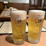 炉端とおでん 呼炉凪来 - 生ビール　キンキンに冷えてた