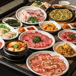 Nobiani - ついに登場！チヂミ、蒸し豚、チゲなどの韓国料理と焼肉を満喫できるコース。4名～の受付となります。