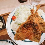 Toyosu Jougaishokudou Uokin - アジフライ定食_¥1,100