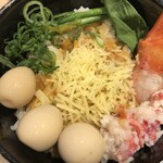 麺屋一燈 - KANICON+小ライス+うずらの味玉