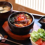 Stone-grilled Yukhoe Bibimbap Lunch