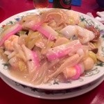 中国菜館 江山楼 - 皿うどんにはソー酢をかけて！