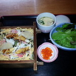 末広 - 蒸し寿司　1,050円