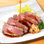 Roast beef made from Hokkaido black-haired wagyu beef