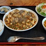 chuukawazembizen - 麻婆豆腐定食900円