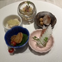 京鼎樓 HANARE店 - 前菜５種盛り