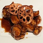 杏仁坊 - 若鶏と野菜の黒酢あんかけ