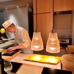 すし 良月 - 大将とヒートライト