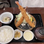 Ebi Furai To Teishoku Uo No Bu Shokudou - エビフライ２本定食ランチ1881円