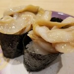 回転寿し トリトン - 北海道鵡川産ホッキ貝ヒモ。