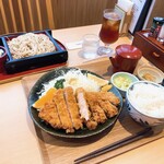 Tsurukichi - “ロースカツ定食“と“もりそば“