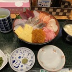 Minato Shokudou - おまかせ10種盛丼@1,600円