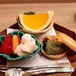 馬車道 大かわ - 甘味三種