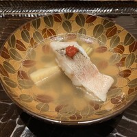 道後 海舟 - 八幡浜産　神経〆白甘鯛酒蒸し