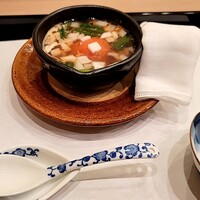 馬車道 大かわ - トマトとホタルイカの小鍋