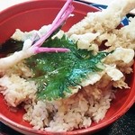 道頓堀 更科 - 天丼アップ♪