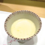 新ばし 星野 - 河豚の白子茶碗蒸し