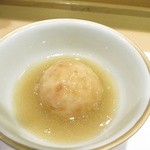 新ばし 星野 - 鴨と百合根のあられ揚げ饅頭